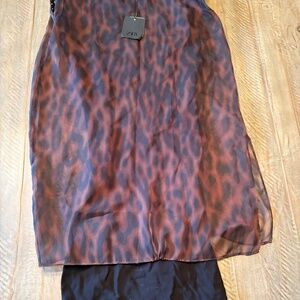 Cheetah Print Zara Mid-Length Skirt